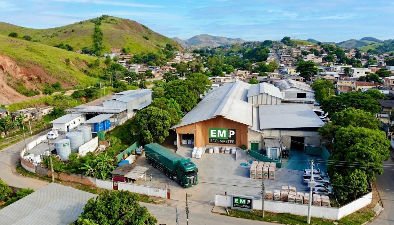 Complejo industrial de Ecomaster en Três Rios, Río de Janeiro — vista aérea